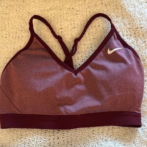 Nike Maroon Sports Bra- M